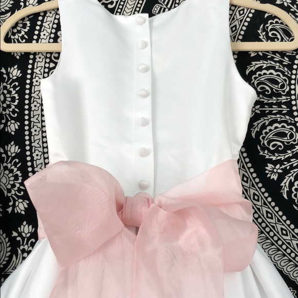 Us Angels Other - DRESS W/PINK ORGANZA SASH